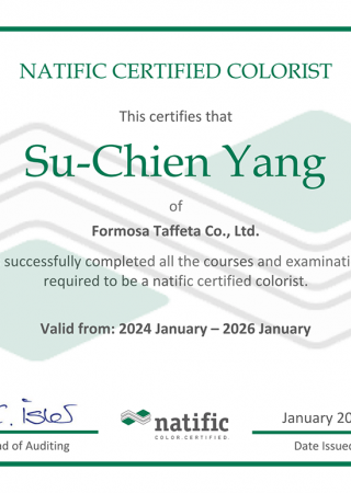 Su-Chien Yang, natific Certified Colorist