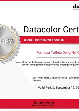 Datacolor Certify for Dong-nai Plant