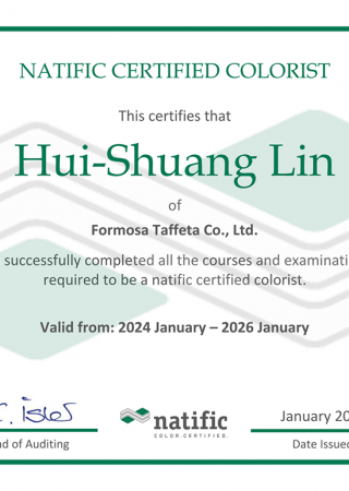 Hui-Shuang Lin, natific Certified Colorist