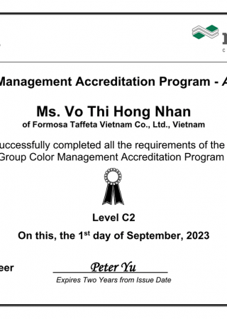 CMAP Certificate for Ms. Vo Thi Hong Nhan_Level C2