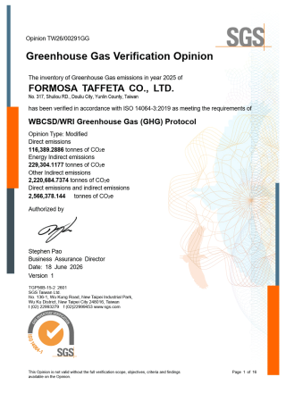 GHG Protocol Verification Statement for FTC (Including Overseas Subsidiaries)