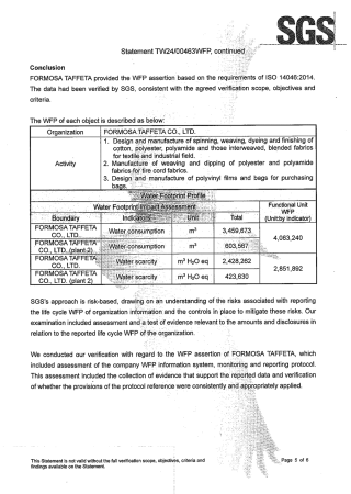 ISO 14046:2014 Water Footprint Verification Statement Detail-4